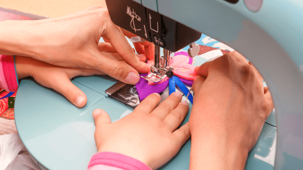 Just in case your child doesn’t have home economics, you should consider teaching your child how to sew on a sewing machine at home instead. #parenting #learntosew #diy #sewingtips